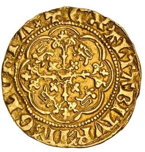 ¼ Noble - Richard II London; type IA