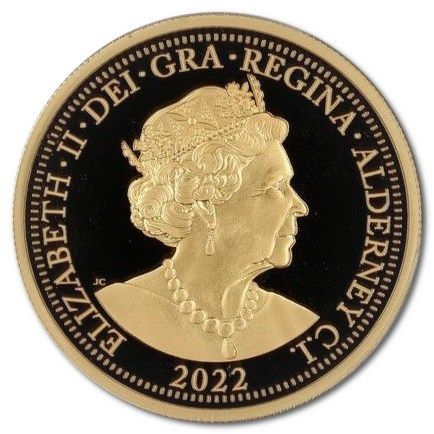 Alderney 100 Pounds - Elizabeth II Platinum Jubilee - Four Graces obverse