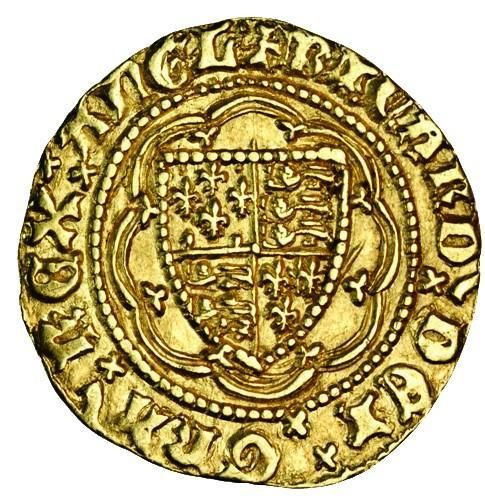 ¼ Noble - Richard II type IIIA obverse