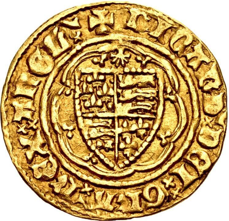 ¼ Noble - Richard II type IVA obverse