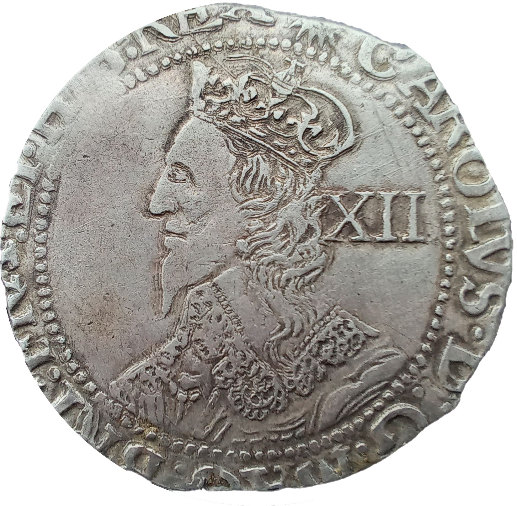 1 Shilling - Charles I Group F; 6th bust obverse