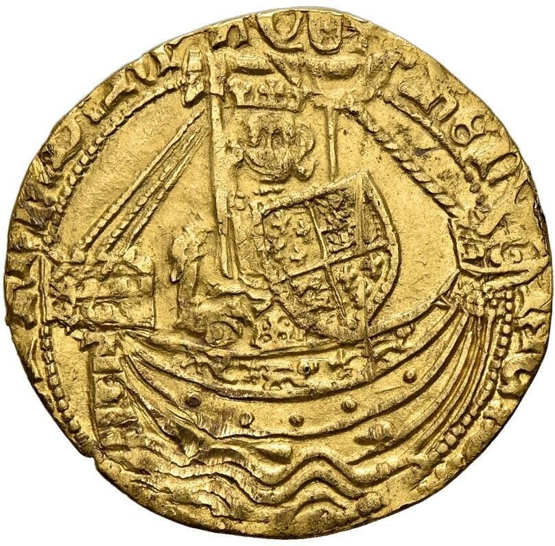 ½ Noble - Henry IV Heavy coinage; London obverse
