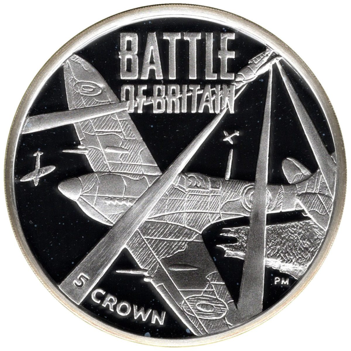 Isle of Man 5 Crown - Elizabeth II Battle of Britain