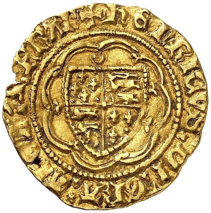 ¼ Noble - Henry IV Heavy coinage; London obverse