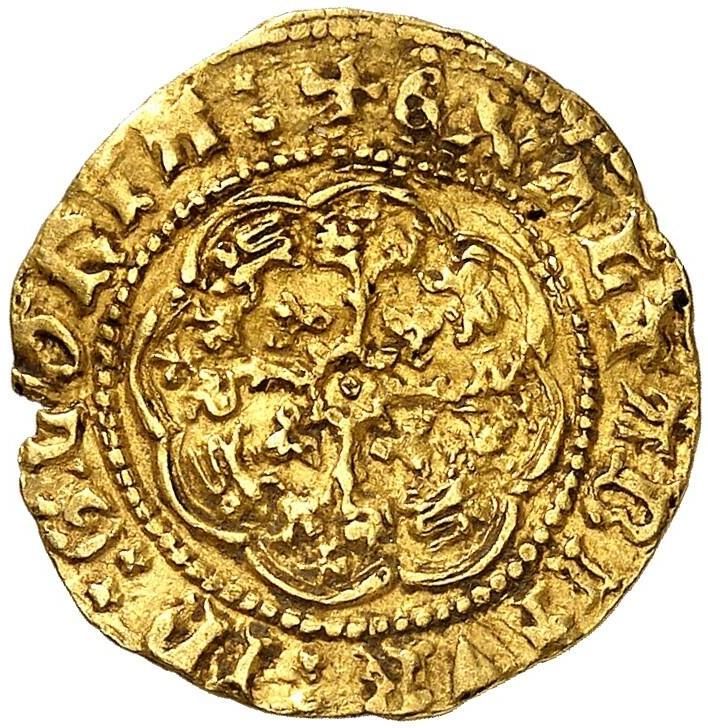 ¼ Noble - Henry IV Heavy coinage; London