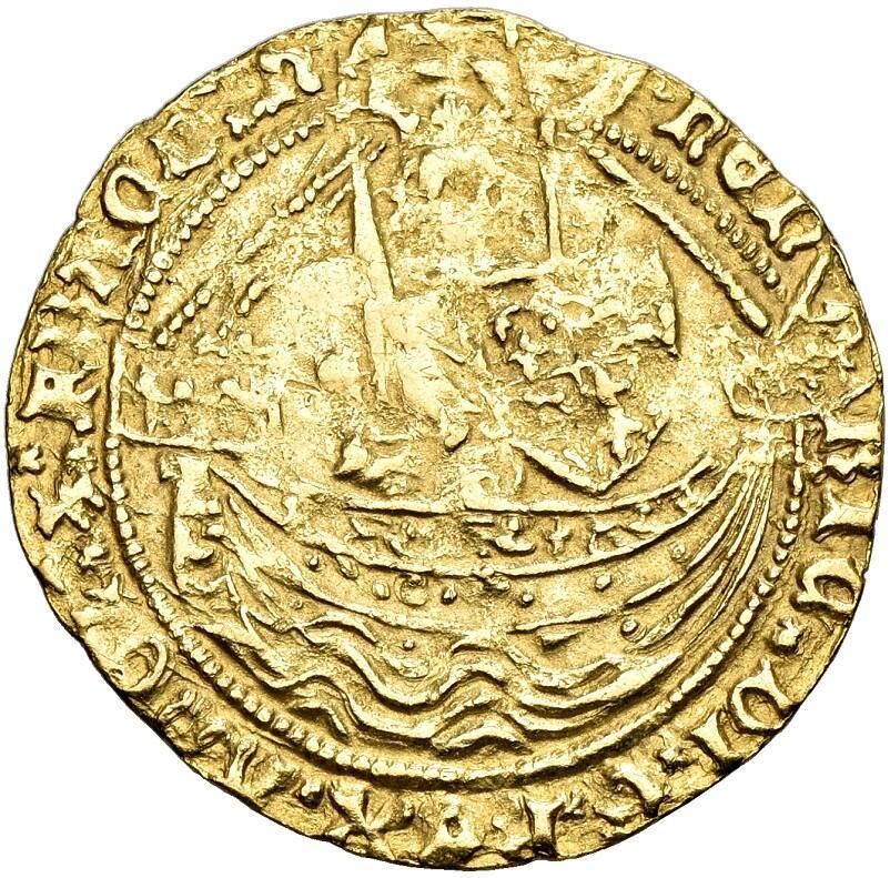 ½ Noble - Henry IV Light coinage; London obverse