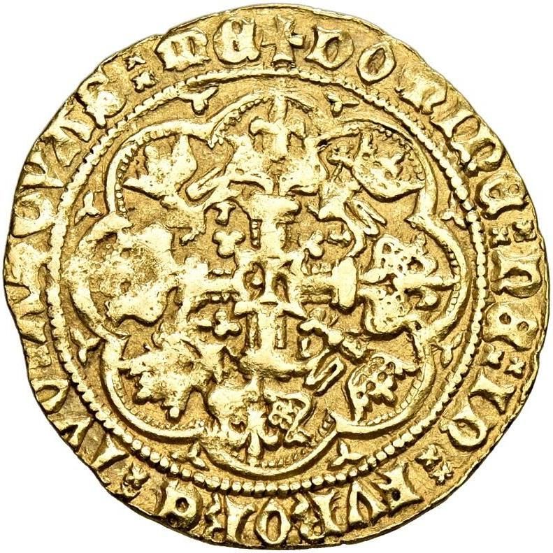 ½ Noble - Henry IV Light coinage; London reverse