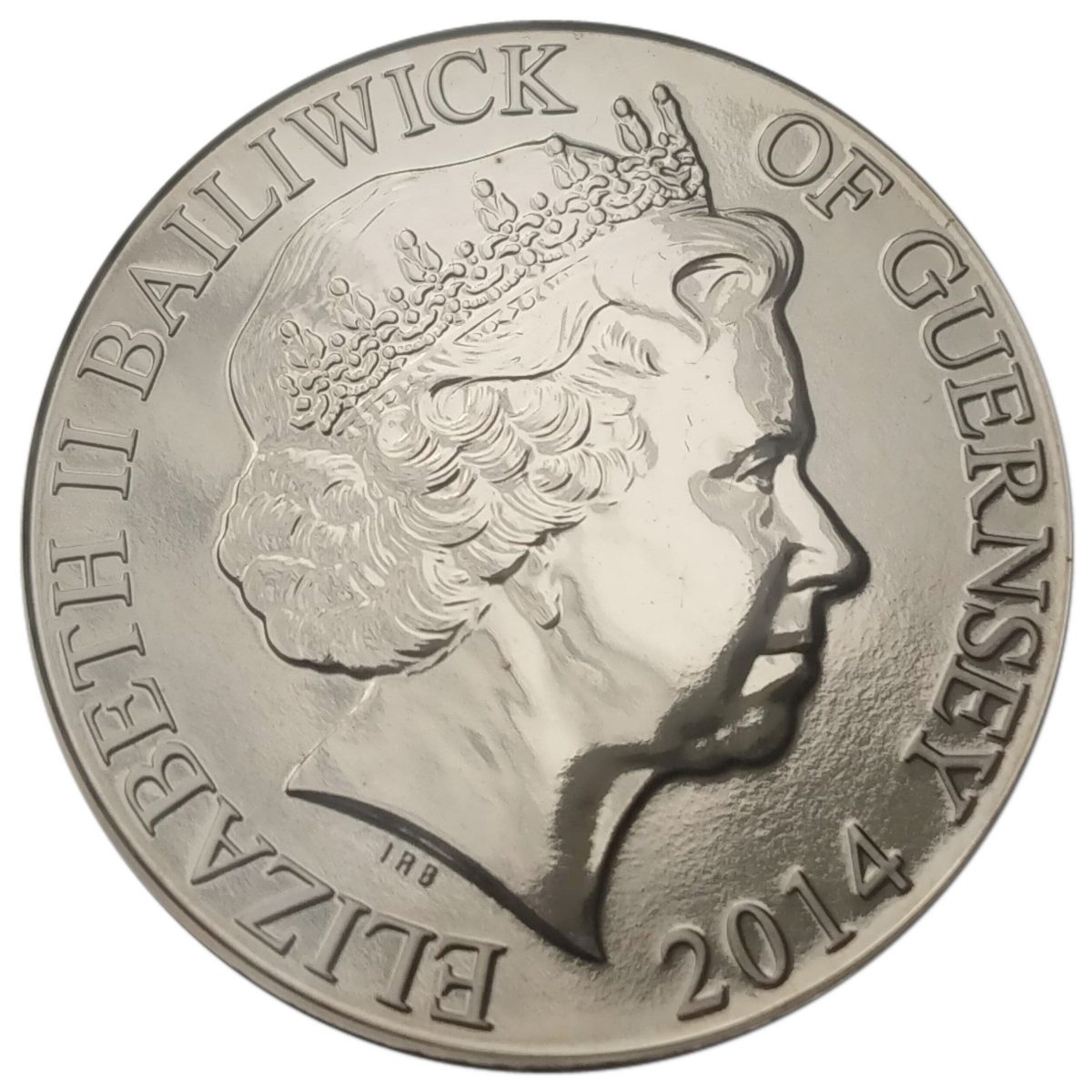 Guernsey 5 Pounds - Elizabeth II D-Day - By Sea obverse