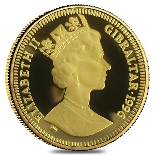 Gibraltar ⅒ Crown - Elizabeth II Bruce Lee obverse
