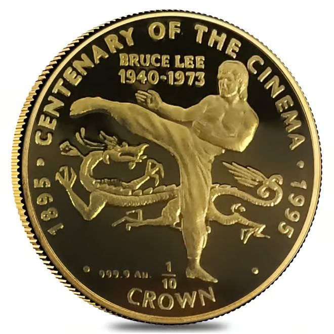 Gibraltar ⅒ Crown - Elizabeth II Bruce Lee reverse