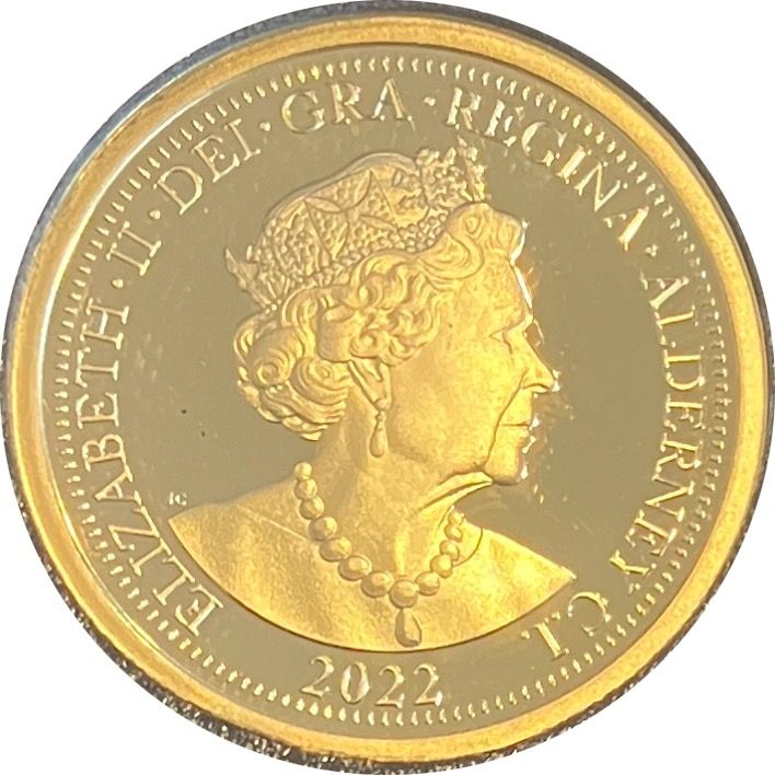 Alderney 1 Pound - Elizabeth II Remembrance Day; Gold Proof obverse