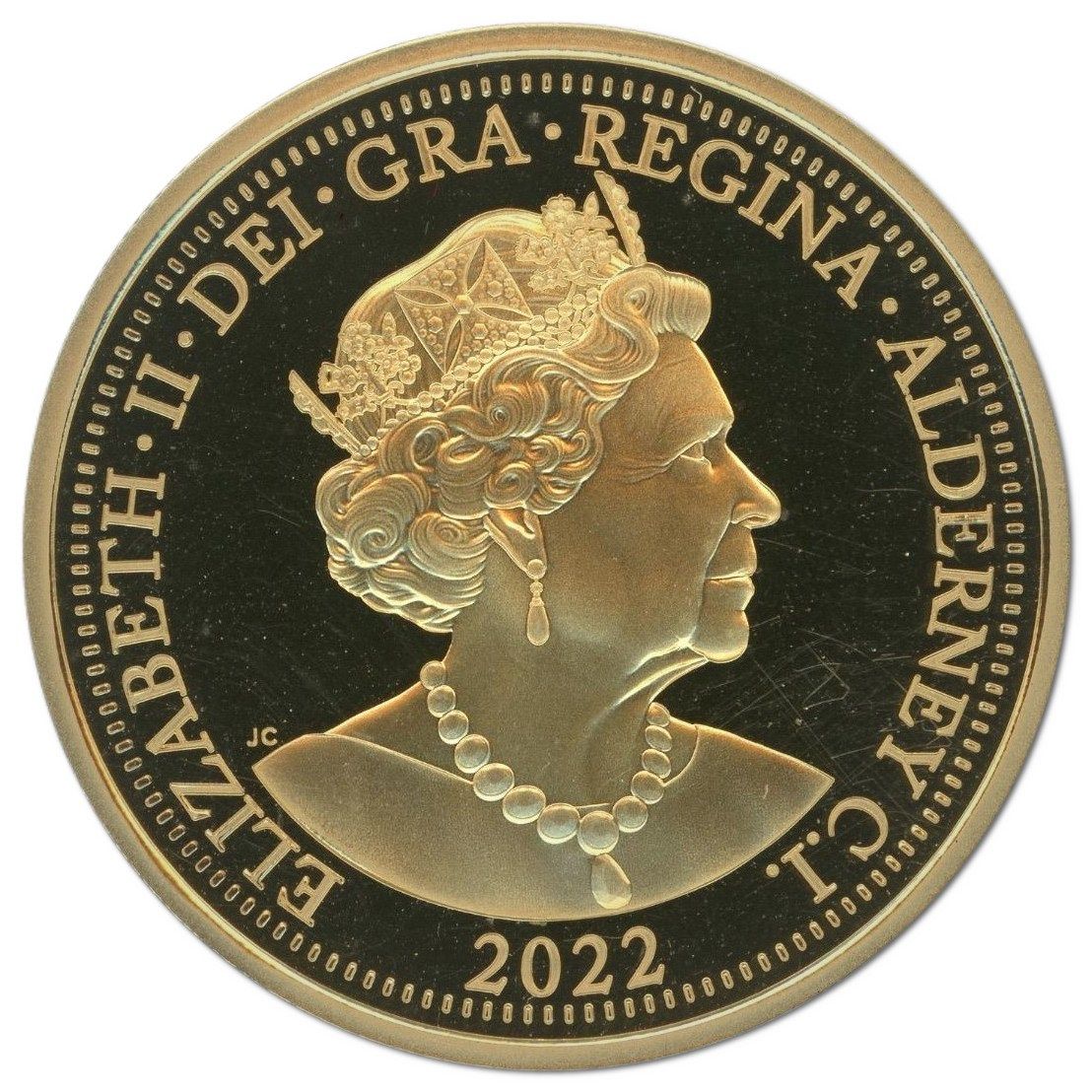 Alderney 2 Pounds - Elizabeth II Remembrance Day; Gold Proof obverse