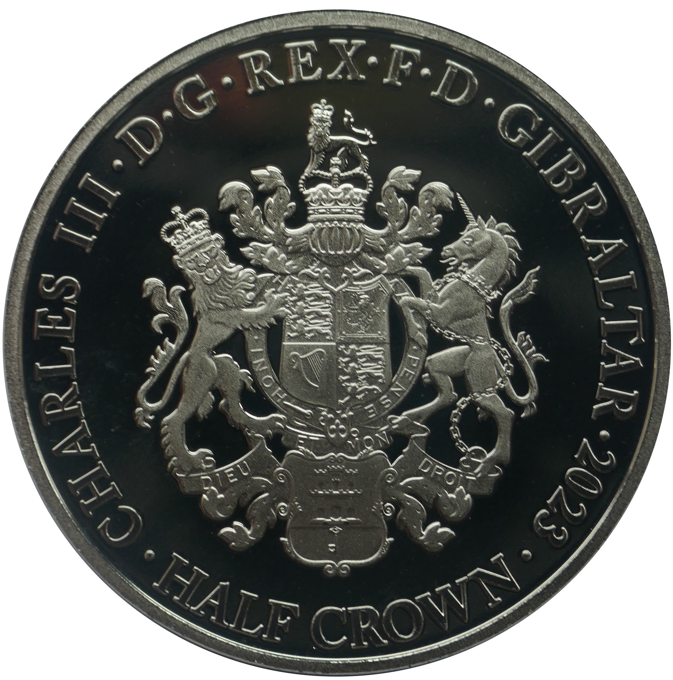 Gibraltar ½ Crown - Charles III Elvis Presley obverse