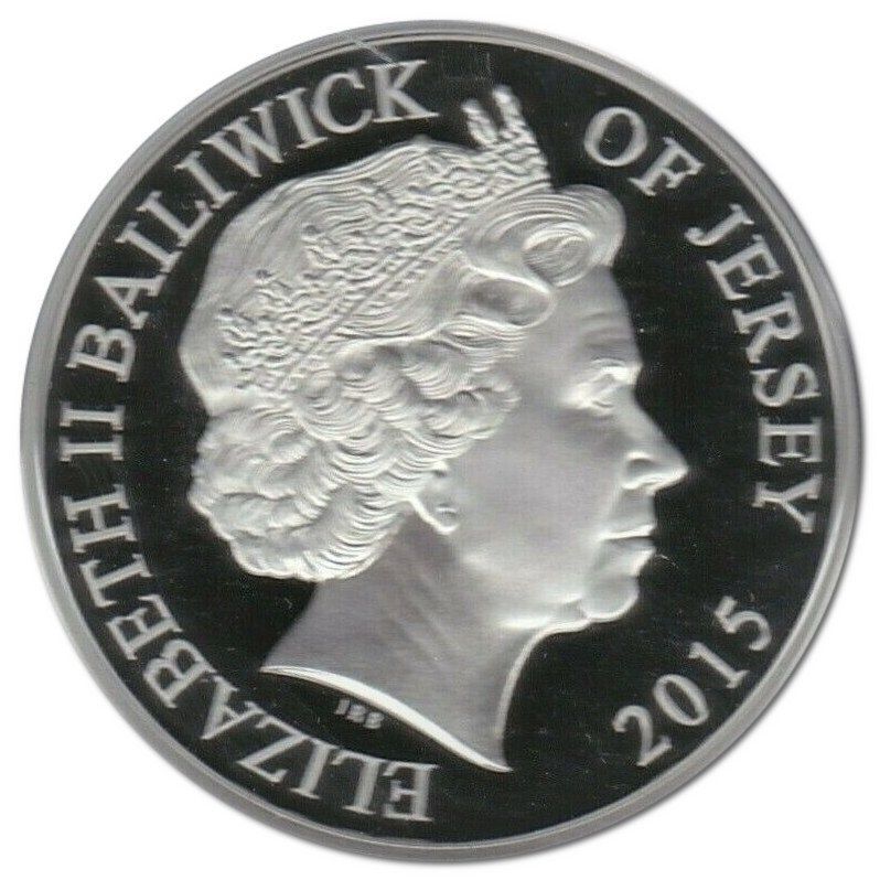 Jersey 10 Pounds - Elizabeth II Longest Reign obverse