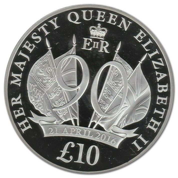 Jersey 10 Pounds - Elizabeth II 90th Birthday