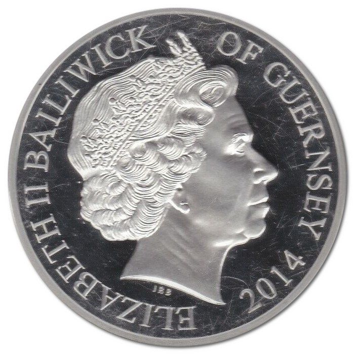 Guernsey 10 Pounds - Elizabeth II Great War obverse