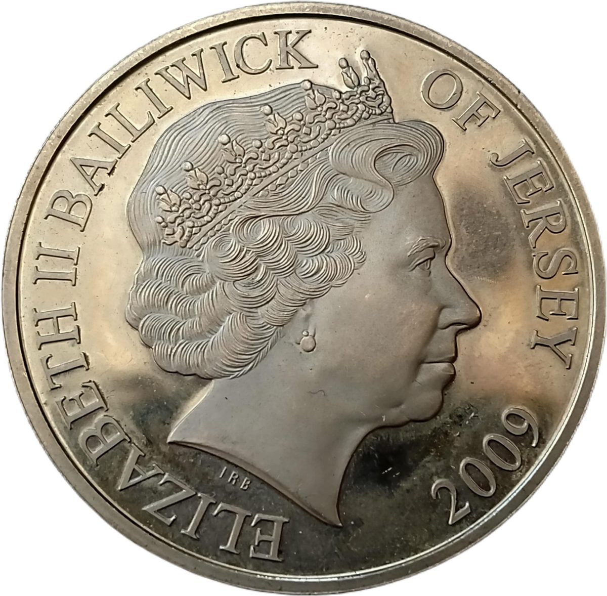 Jersey 5 Pounds - Elizabeth II Sea Exploration - James Cook obverse