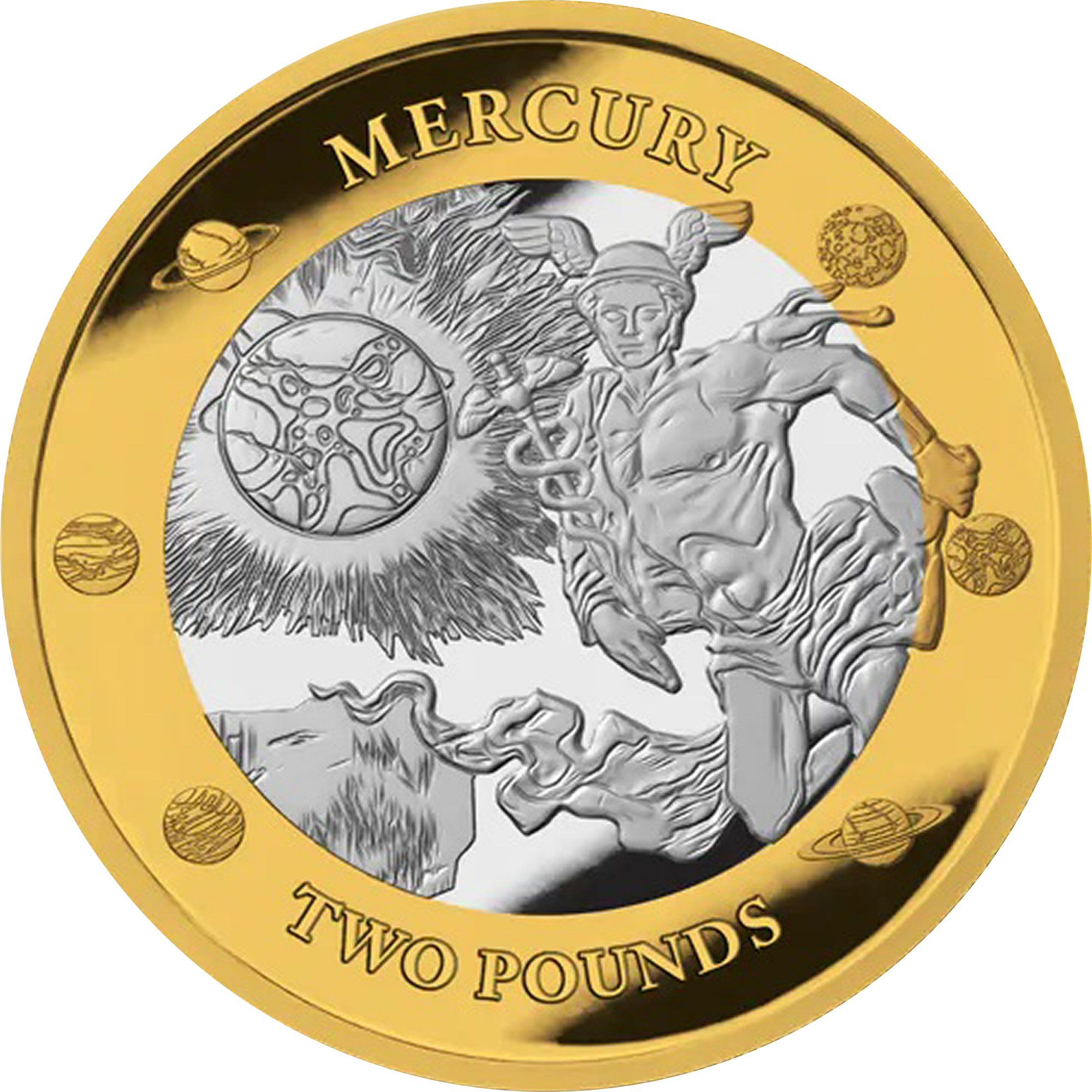British Antarctic Territory 2 Pounds - Charles III Mercury Glacier