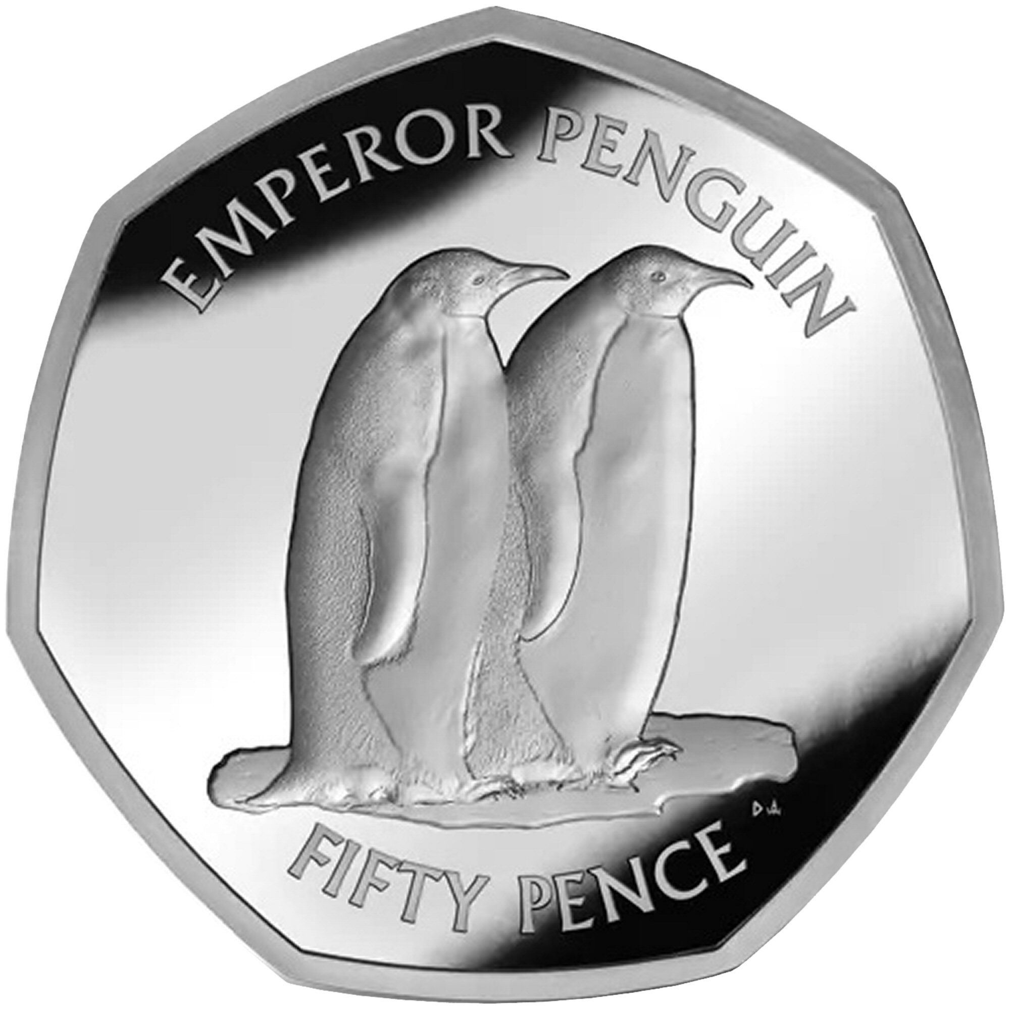 British Antarctic Territory 50 Pence - Charles III Emperor penguin