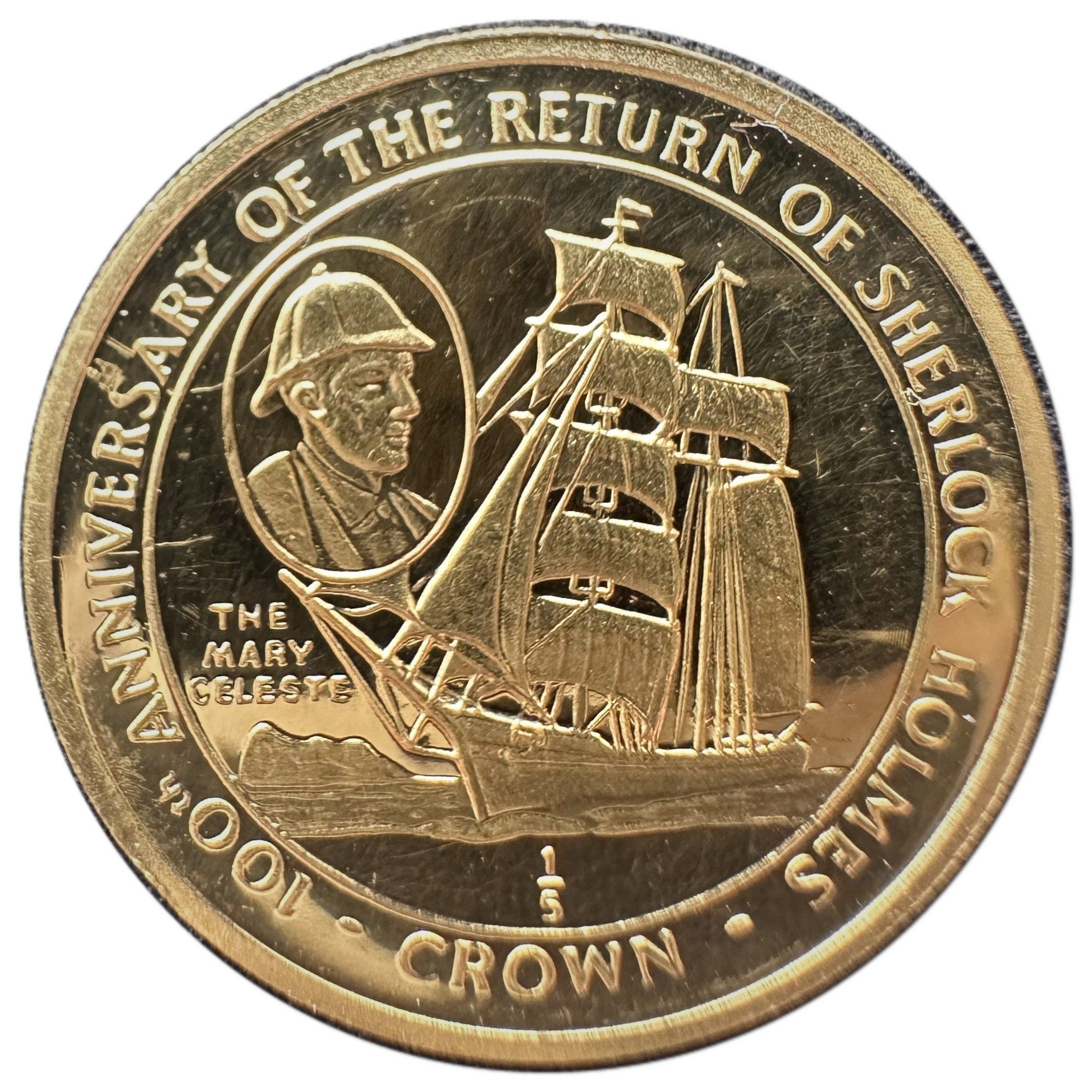 Gibraltar ⅕ Crown - Elizabeth II The Mary Celeste reverse