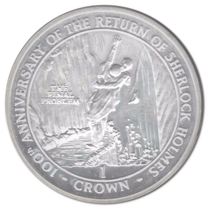 Gibraltar 1 Crown - Elizabeth II The Final Problem; Silver Proof reverse