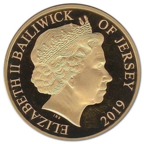 Jersey 5 Pounds - Elizabeth II Supersonic Concorde Flight obverse