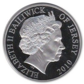 Jersey 5 Pounds - Elizabeth II Revolution to Restoration - Thomas Wentworth obverse