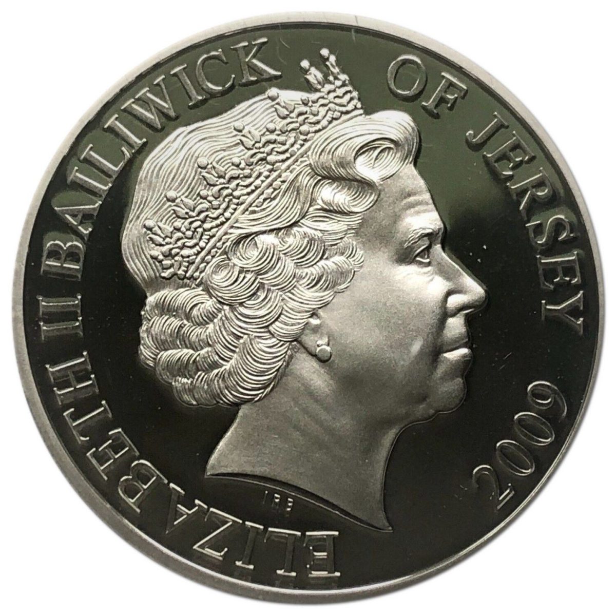 Jersey 5 Pounds - Elizabeth II Naval Aviation - First Deck Landing; Silver Proof obverse