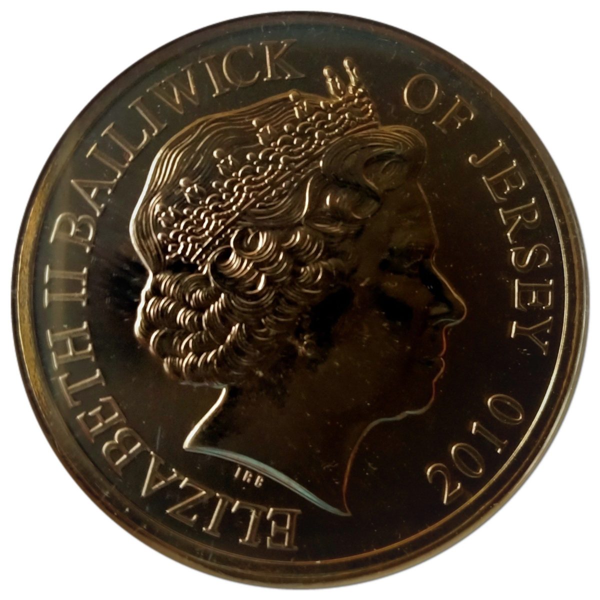 Jersey 5 Pounds - Elizabeth II Winston Churchill obverse