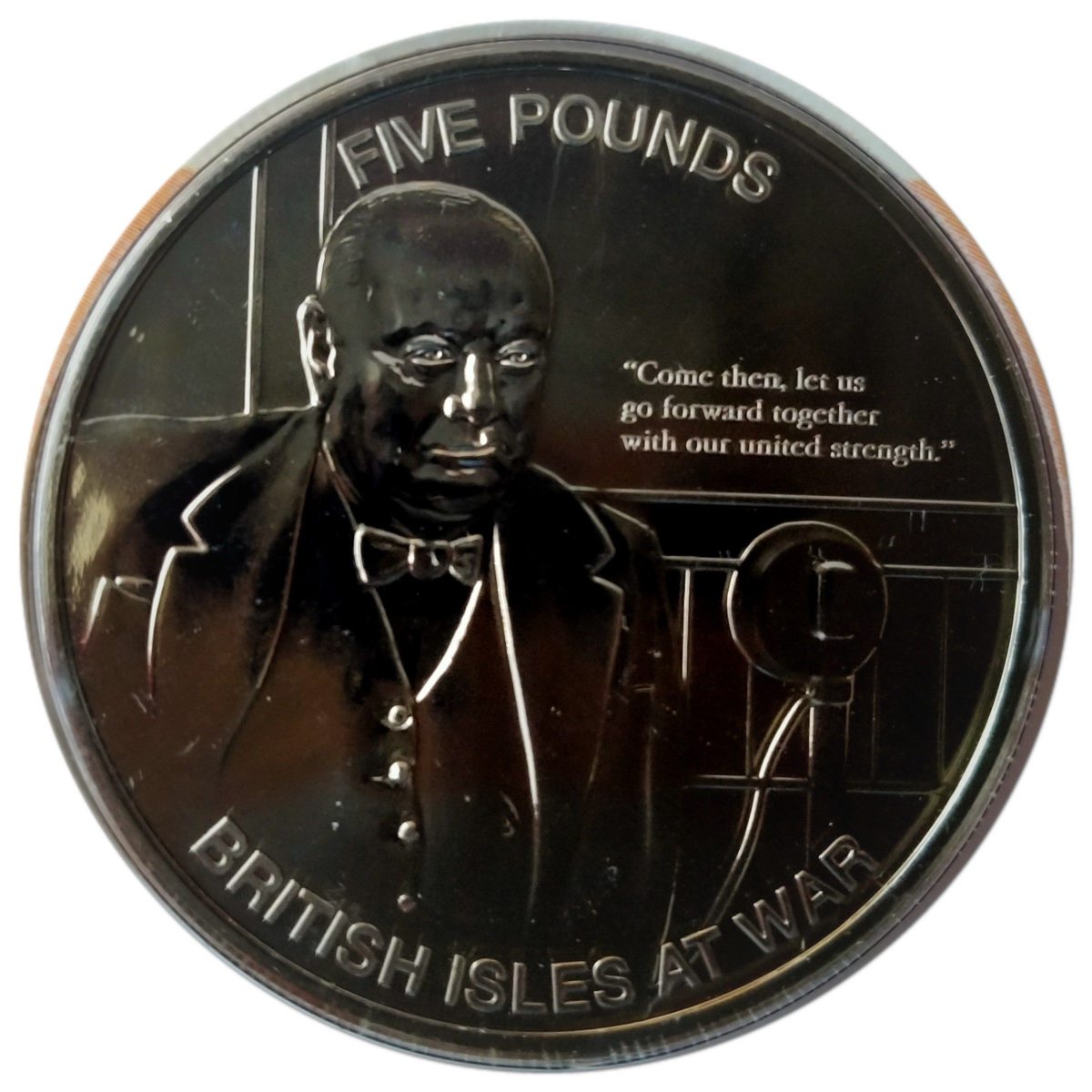 Jersey 5 Pounds - Elizabeth II Winston Churchill reverse