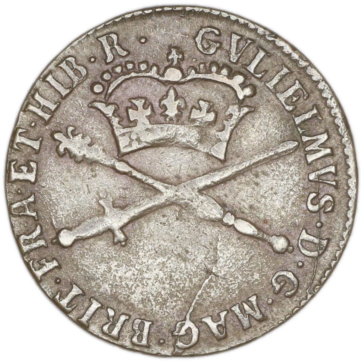 Scotland 1 Bodle - William II Type I obverse