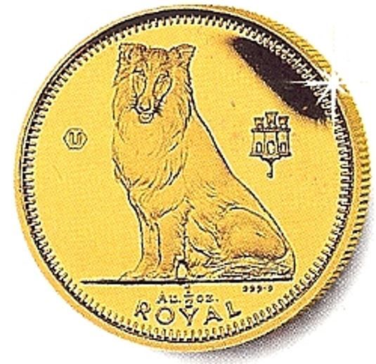Gibraltar ½ Royal - Elizabeth II Collie reverse