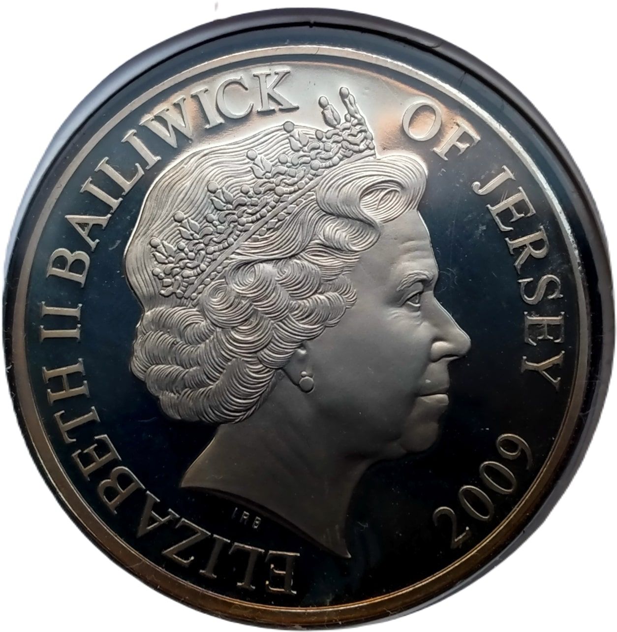Jersey 5 Pounds - Elizabeth II Sea Exploration - Robert Falcon Scott obverse