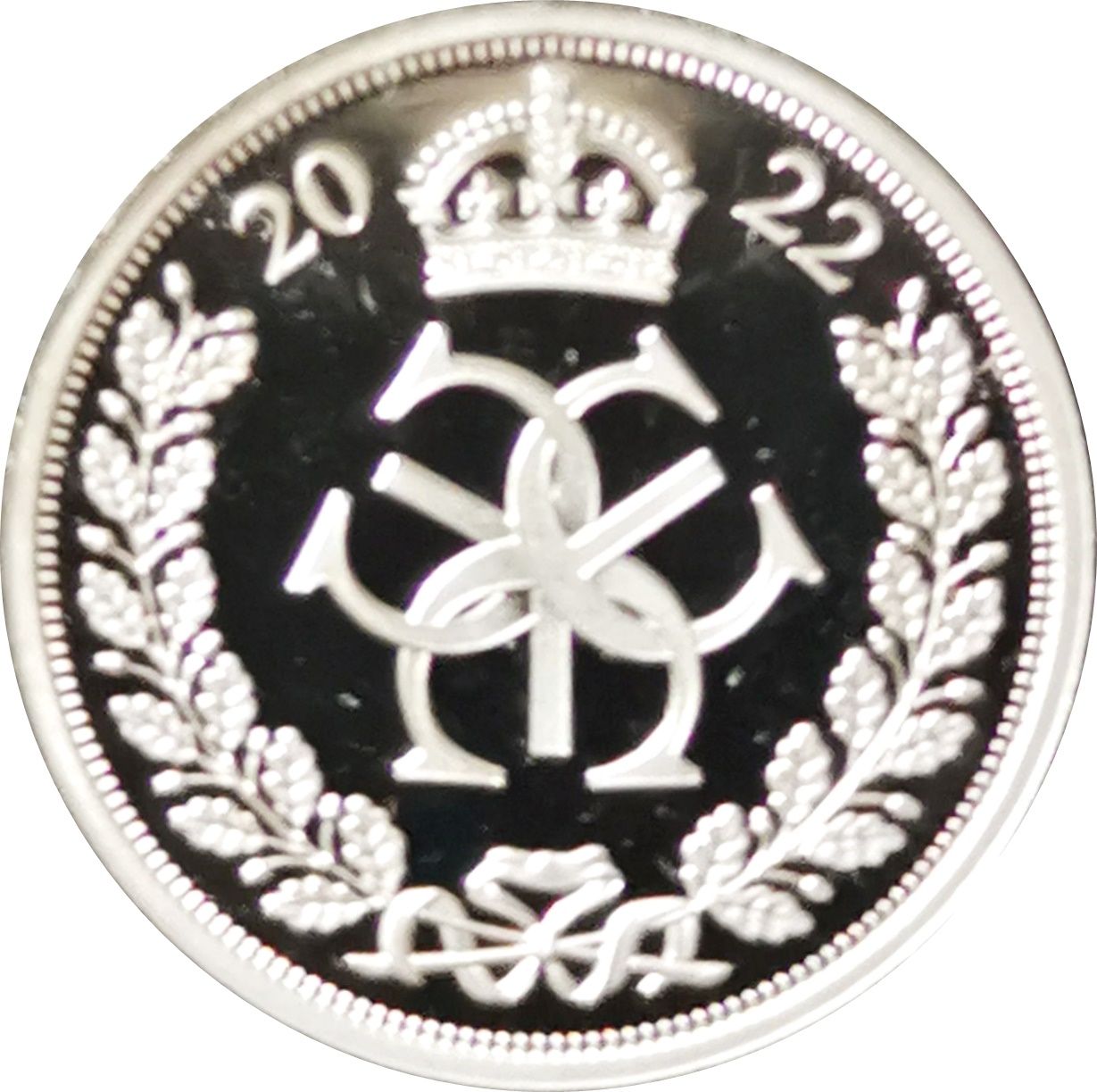 Ascension Island 3 Pence - Elizabeth II Platinum Jubilee; Maundy Money reverse
