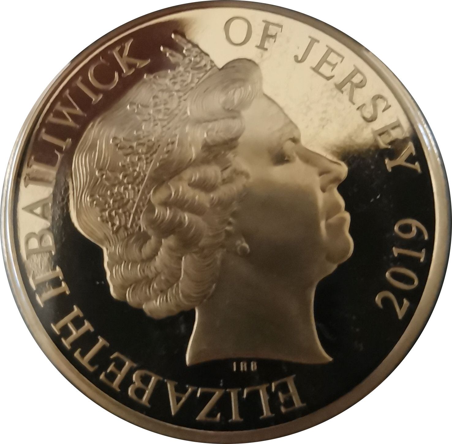 Jersey 5 Pounds - Elizabeth II Remembrance Day 2019 obverse