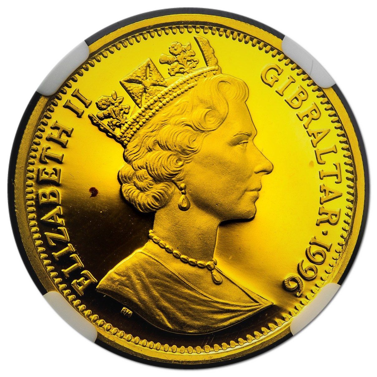 Gibraltar ½ Royal - Elizabeth II Bulldog obverse