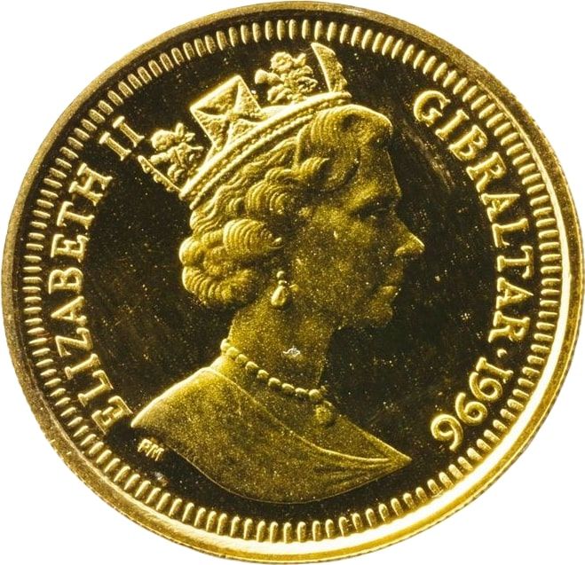 Gibraltar ⅕ Royal - Elizabeth II Bulldog obverse
