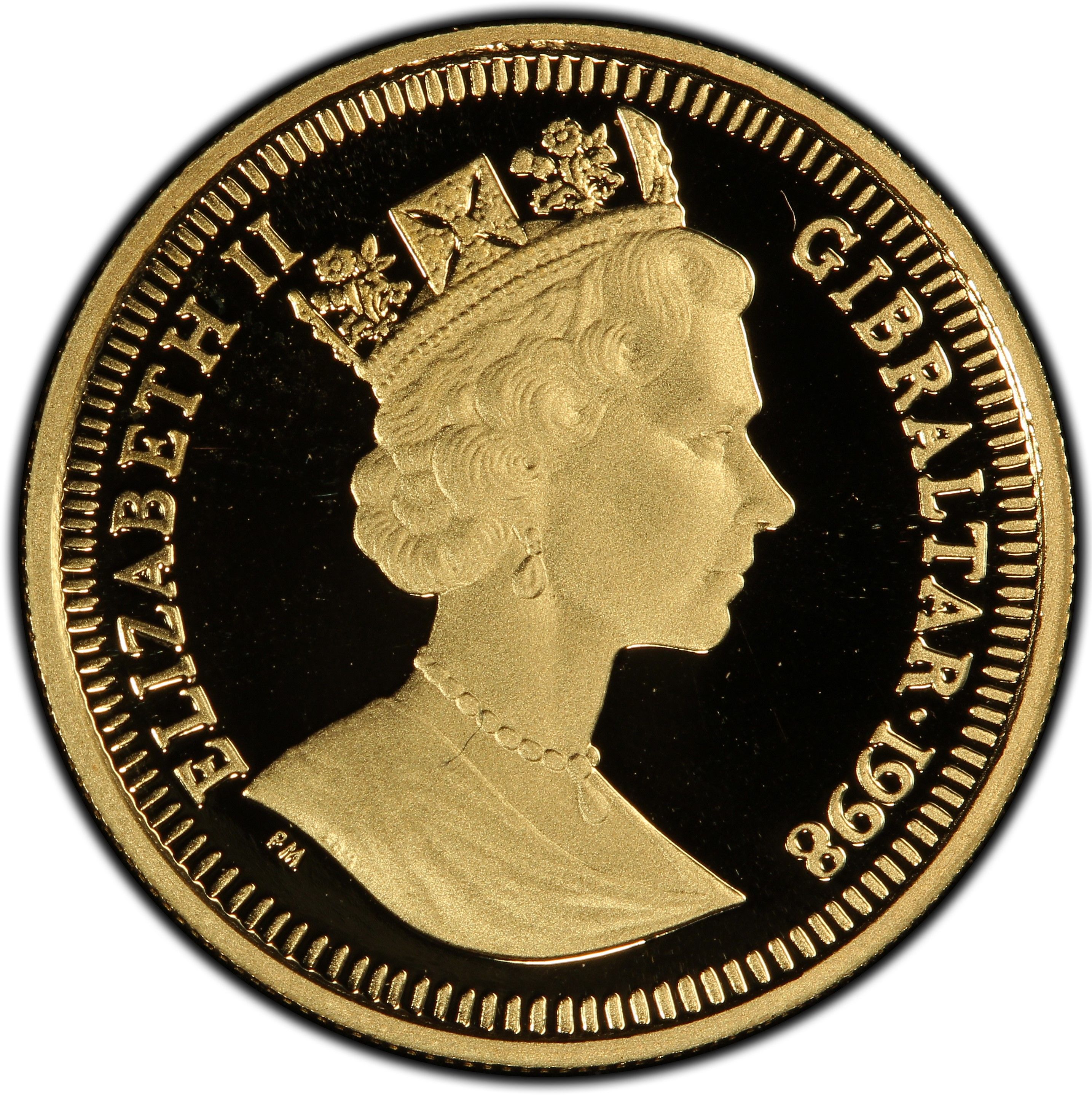 Gibraltar ⅕ Crown - Elizabeth II Peter Rabbit obverse