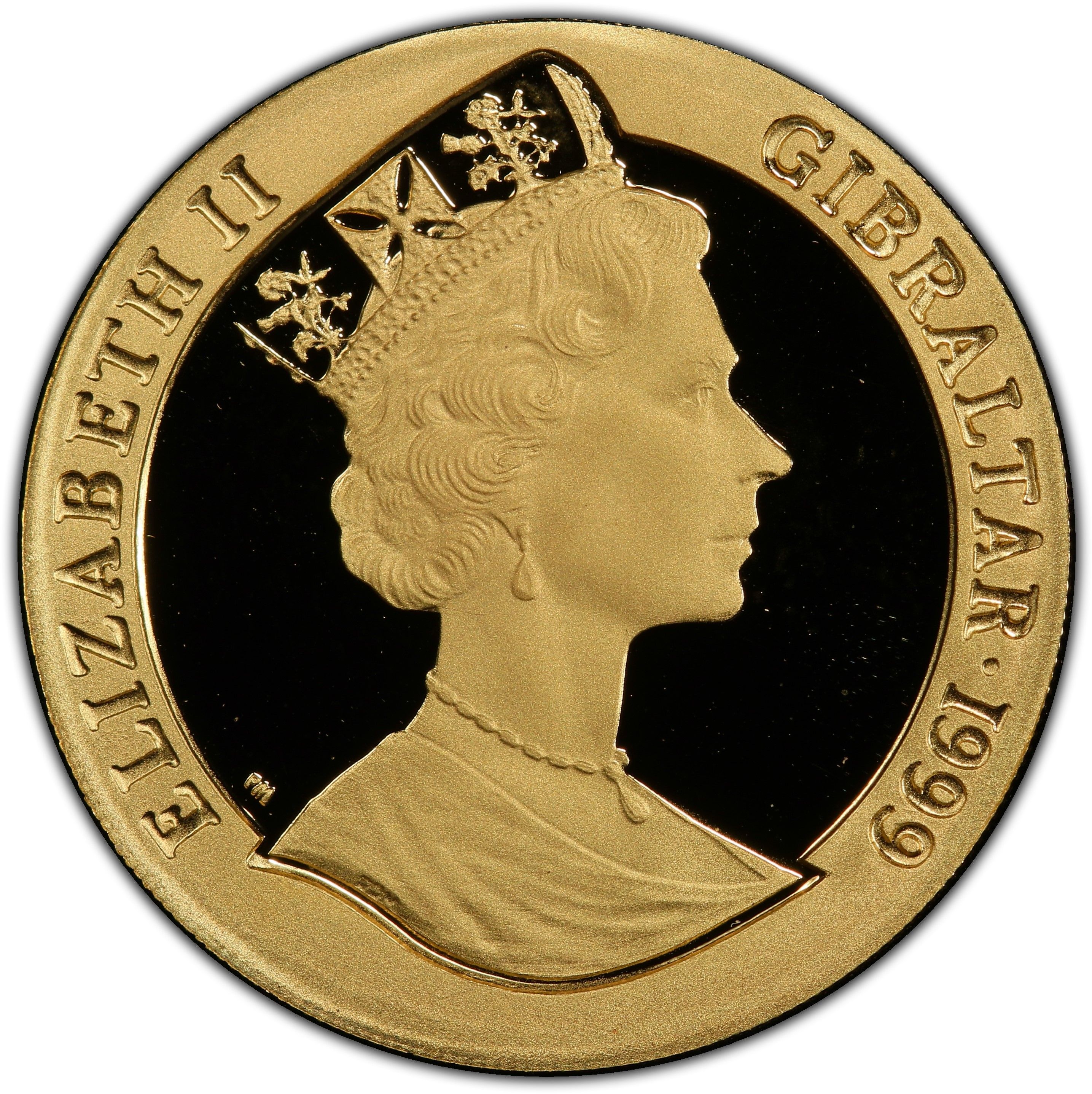 Gibraltar ½ Crown - Elizabeth II Millennium obverse