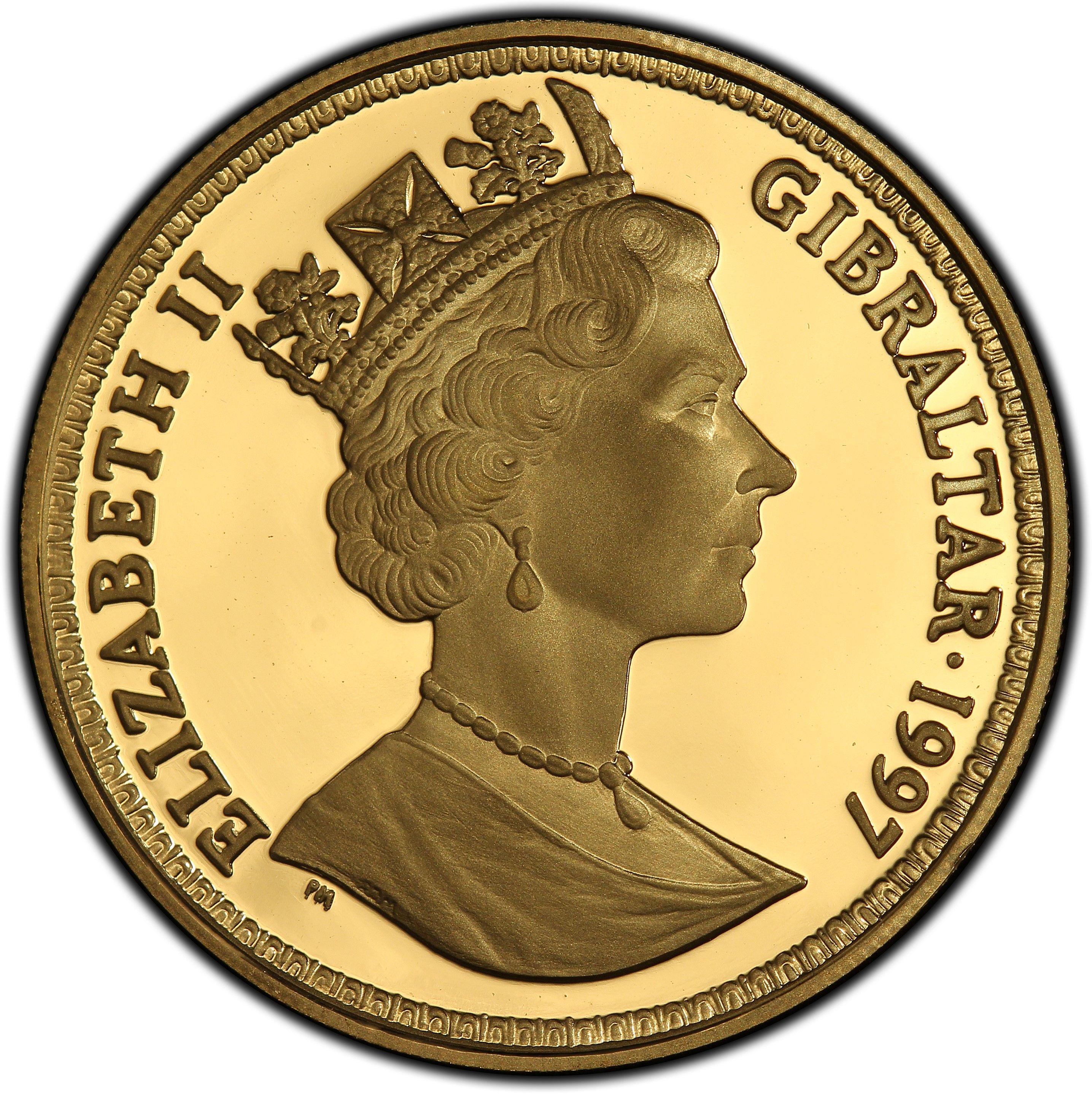 Gibraltar 2 Pounds - Elizabeth II Una and the Lion obverse