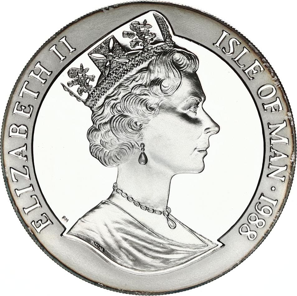 Isle of Man 1 Crown - Elizabeth II Bicentenary of Australia - Koala; Silver Proof obverse