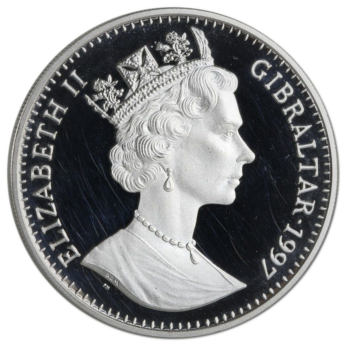 Gibraltar 1 Crown - Elizabeth II Chinese Civilisation; Silver Proof obverse