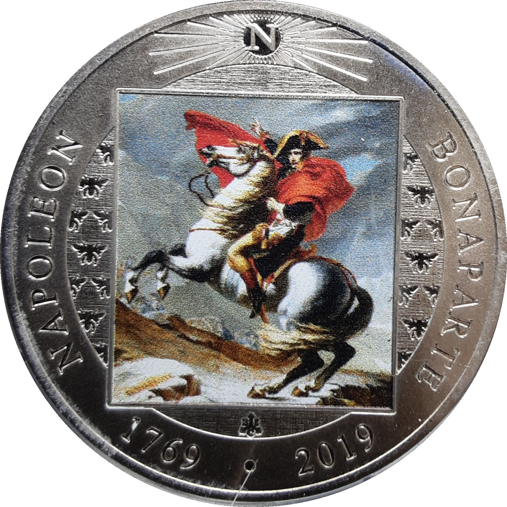 Saint Helena ½ Crown - Elizabeth II Napoleon crosses the Alps