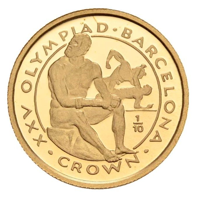 Gibraltar ⅒ Crown - Elizabeth II Boxing reverse
