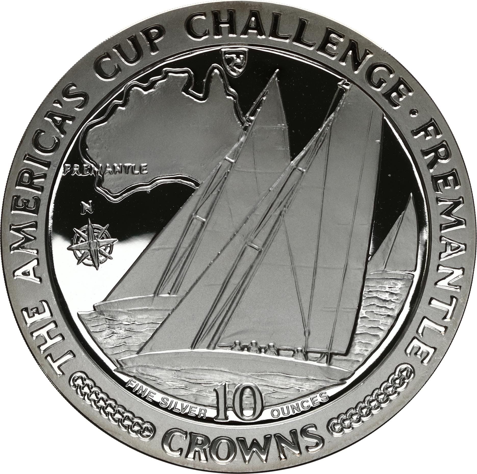 Isle of Man 10 Crowns - Elizabeth II Fremantle