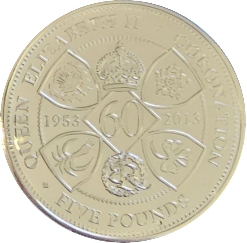Tristan da Cunha 5 Pounds - Elizabeth II Diamond Jubilee; Silver Proof Issue