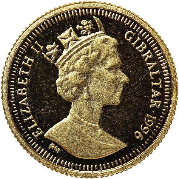 Gibraltar 1/25 Crown - Elizabeth II Audrey Hepburn obverse