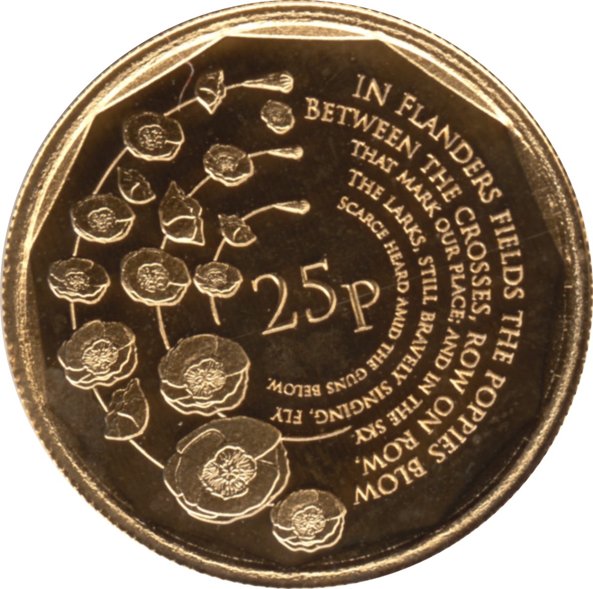 Alderney 25 Pence - Elizabeth II Remembrance Day