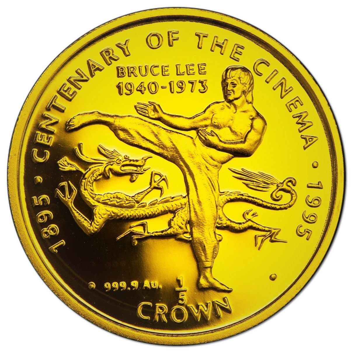Gibraltar ⅕ Crown - Elizabeth II Bruce Lee reverse