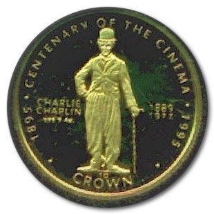 Gibraltar ⅒ Crown - Elizabeth II Charlie Chaplin